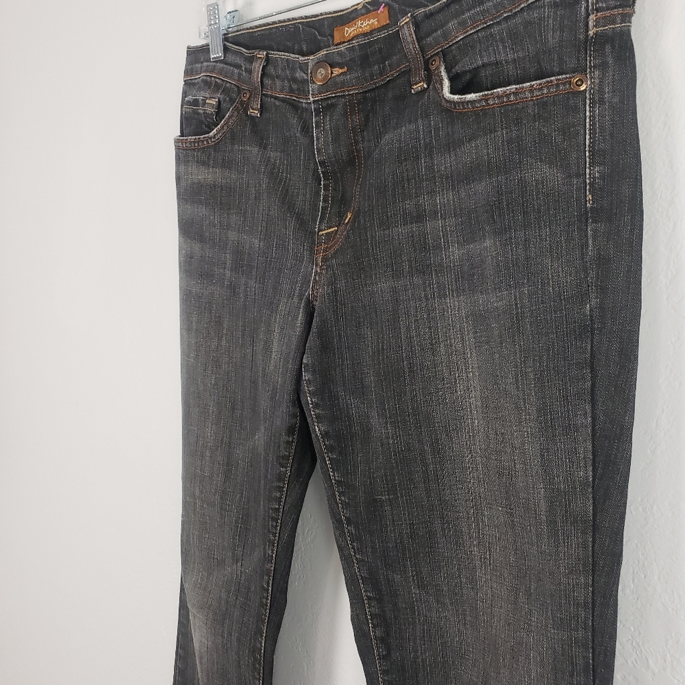 David Kahn Washed Black Mid Rise Flare Jeans Size 31×31 - Picture 12 of 16